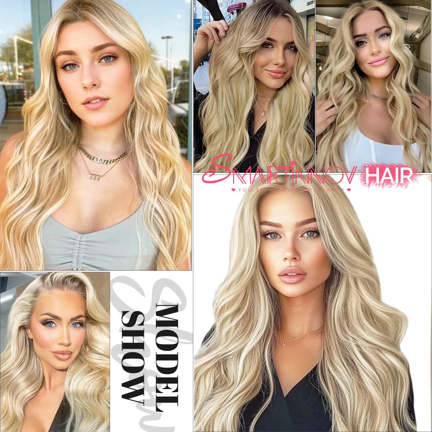 Highlight 13×6 HD Lace Front Human Hair 20 Inch Balayage Ash Brown to Beige B…