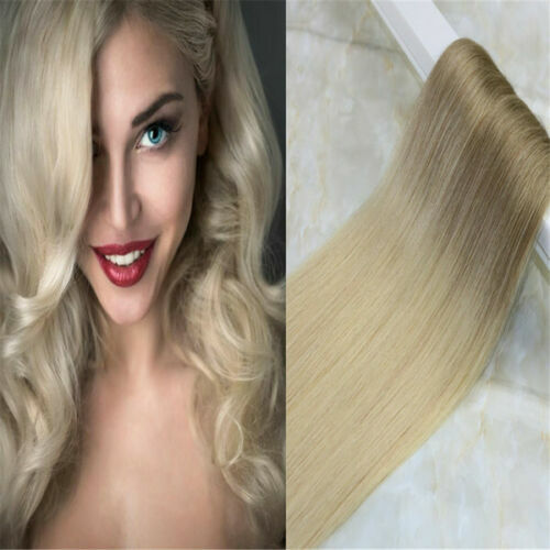 12A RUSSIAN TAPE IN HAIR Extensions 8#/613# BALAYAGE OMBRE 40Pcs 100g STRAIGHT