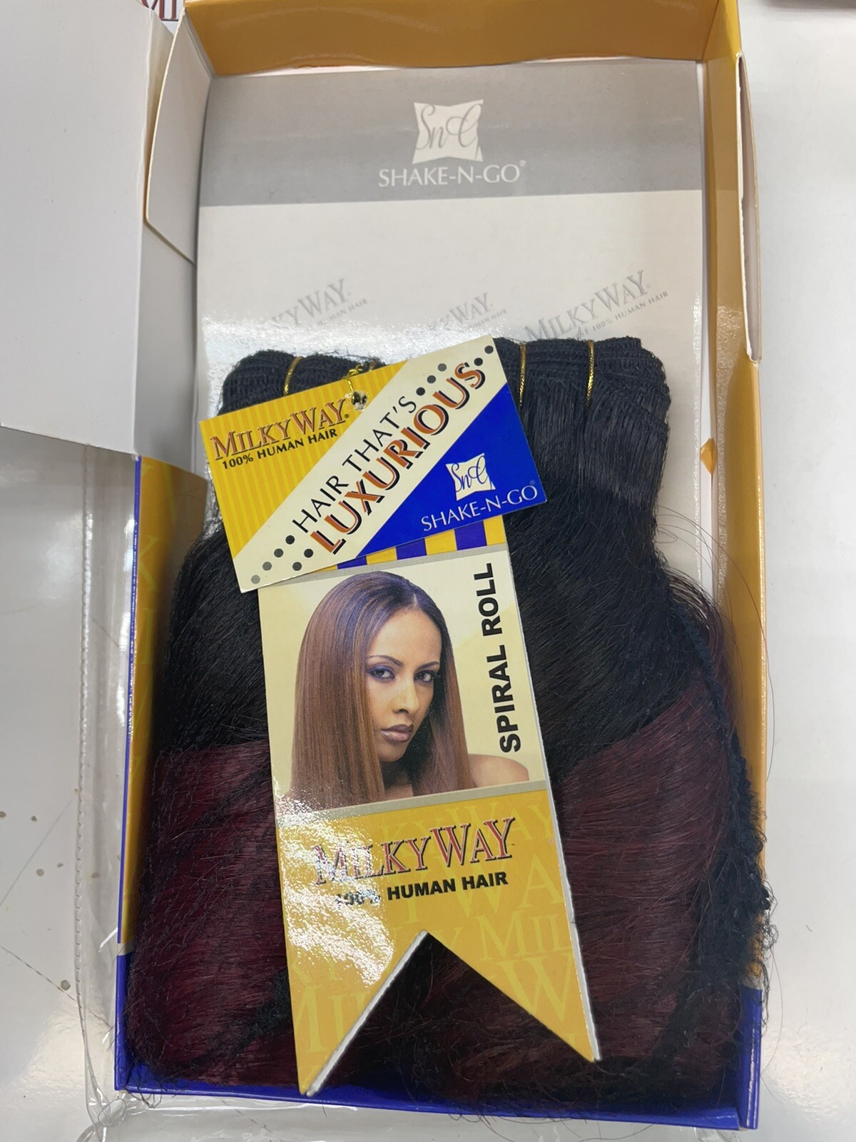 Milky Way 100% Human Hair SPIRAL ROLL Twin Pack Piano Color T1530 12”