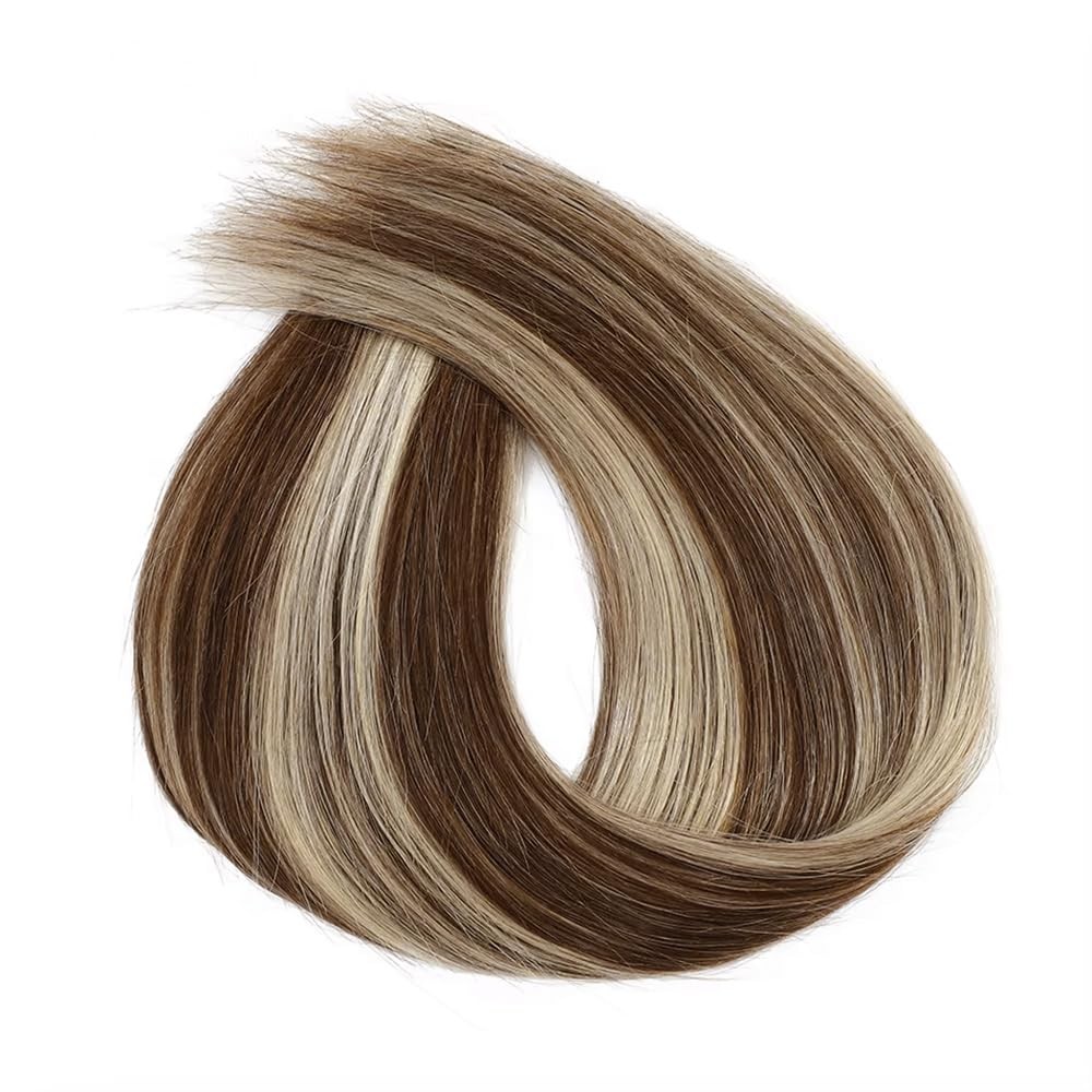 Dokksiiia Piano P4/613 Ombre Human Hair Bundles Dark Brown Blonde 8/10/12