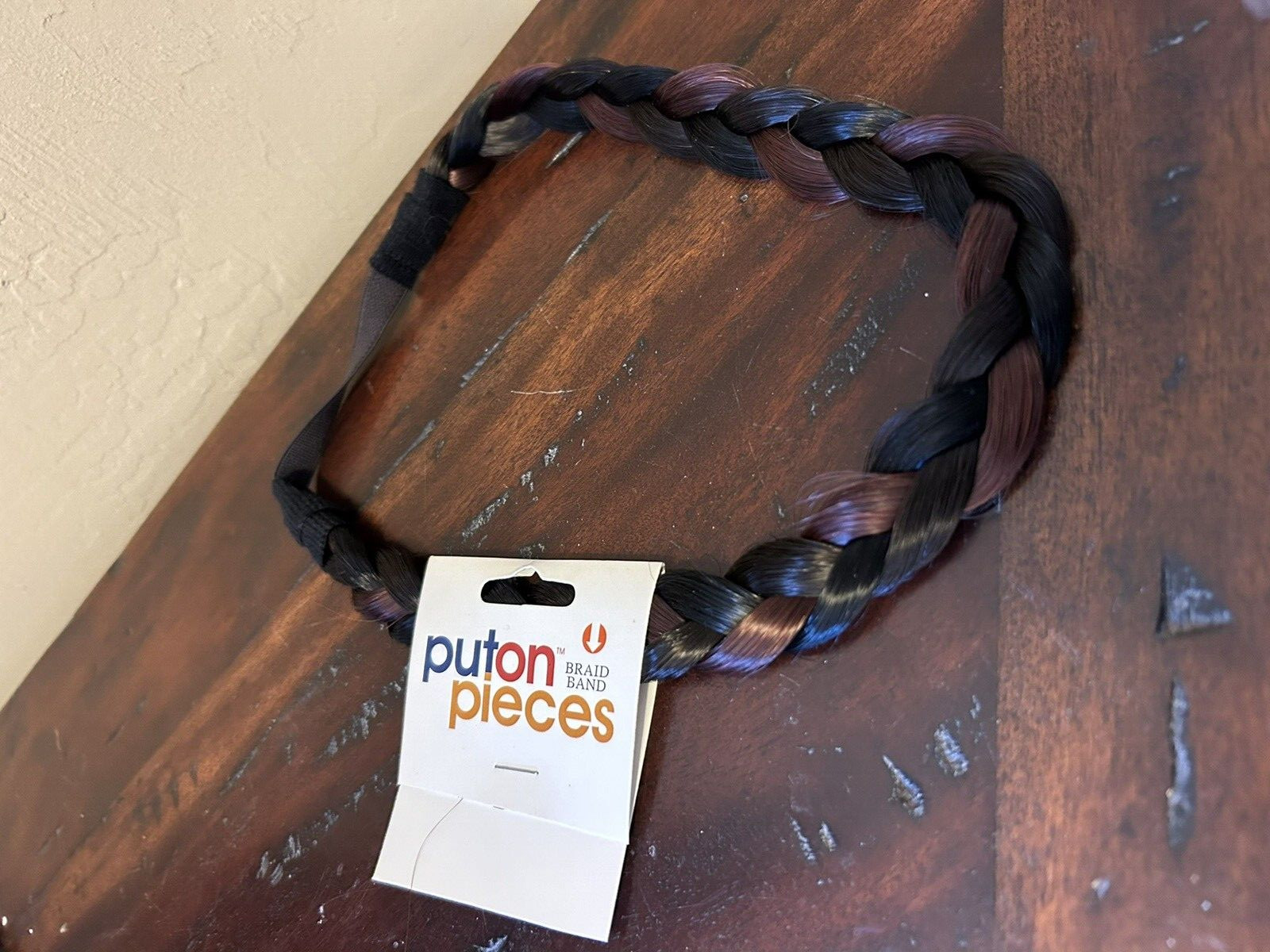 Hair U Wear Brown & Black blend Braided “Hair” Loop Head band