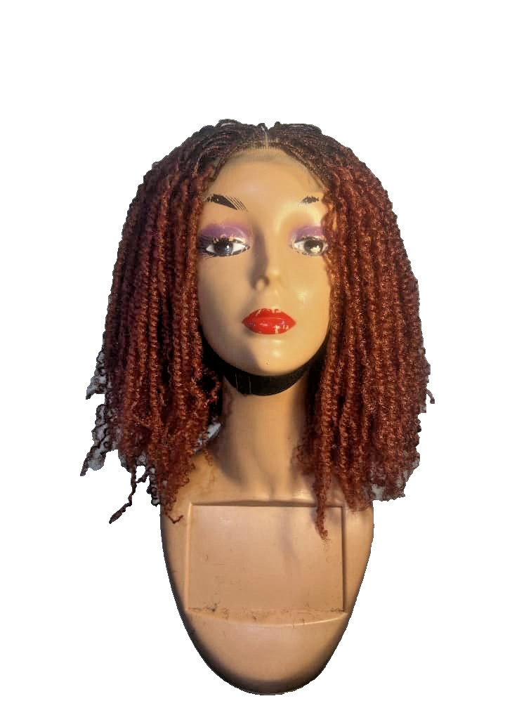 Hand-Made Braided Mini Twist Kinky Wig