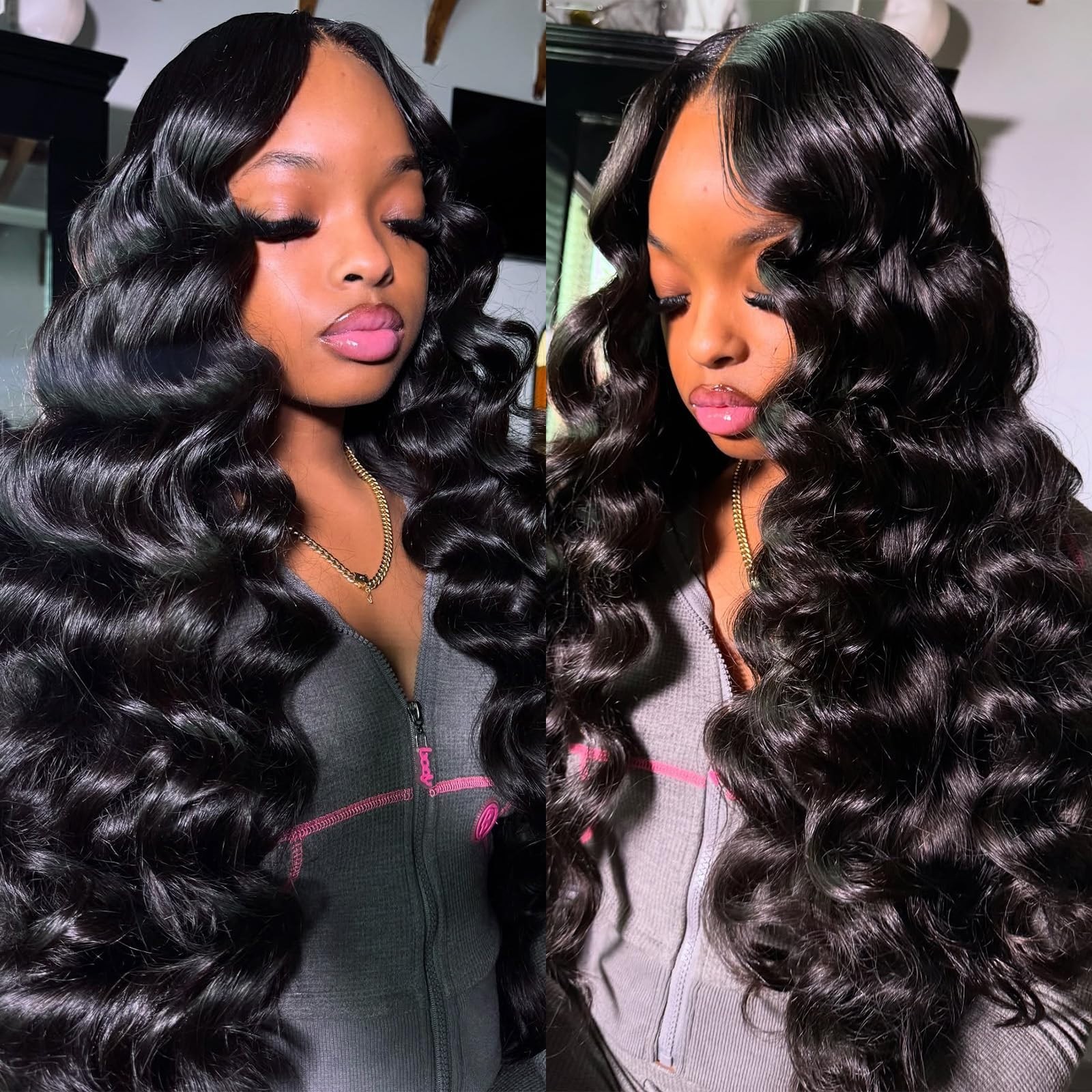 Loose Wave Human Hair Bundles with 5×5 HD Lace Closure, 12A Unprocessed Brazilia