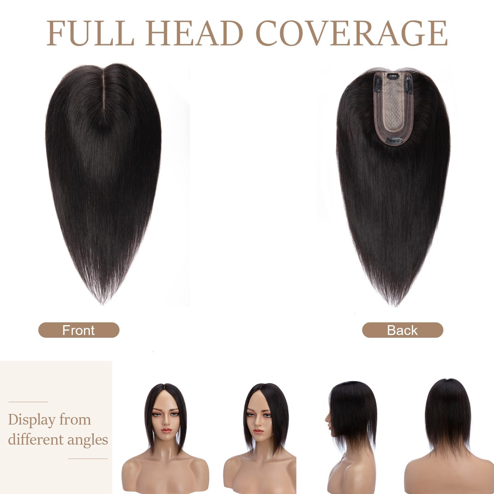 Rich Choices Hair Toppers For Women Real Human Hair No Bangs 100 Human Remy