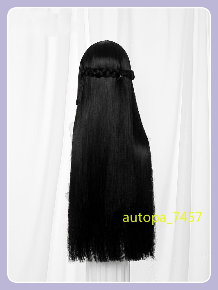 Hoshimi Miyabi Anime Zenless Zone Zero Cosplay Wig Black Straight Hair Wig Gifts