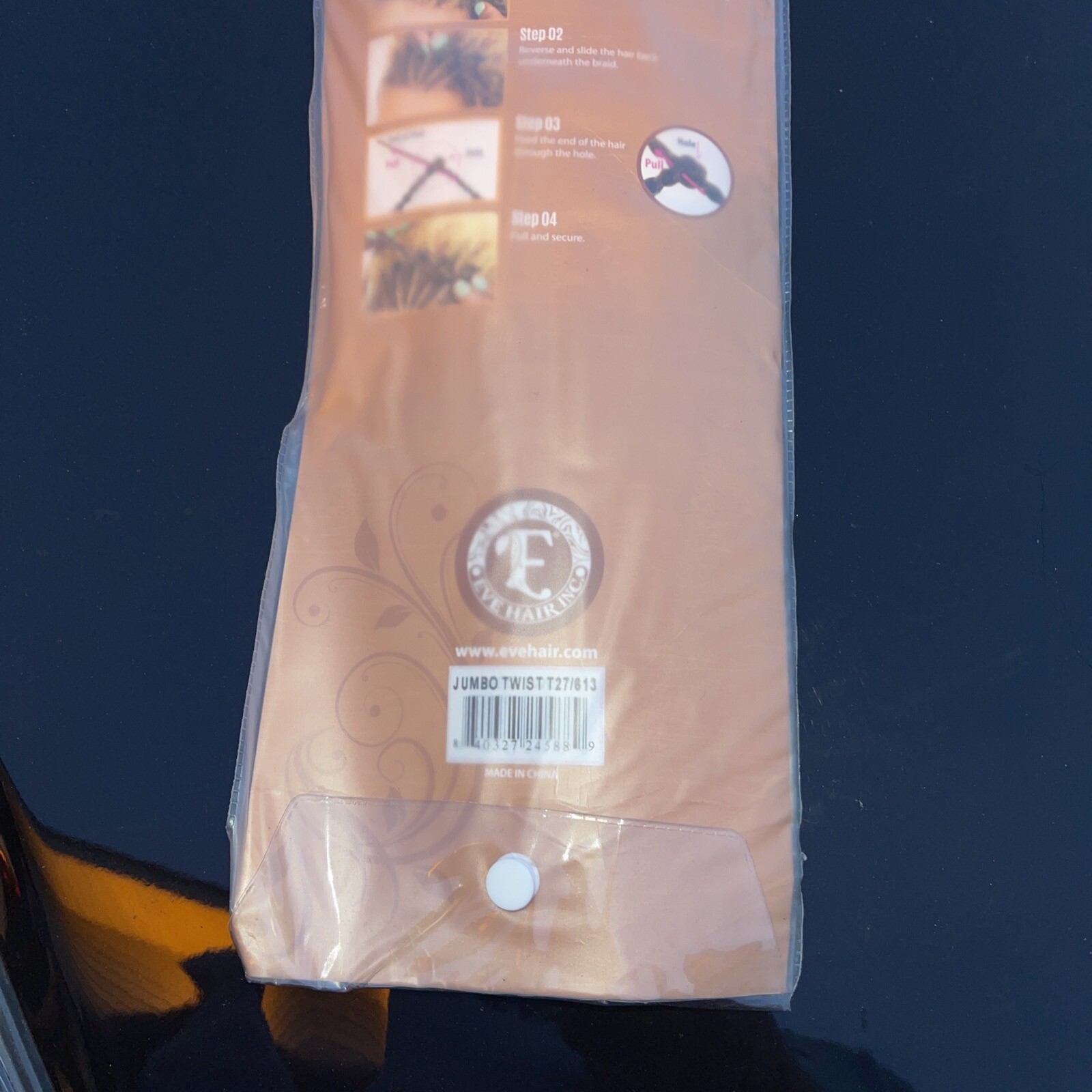 Eve Hair Afro Crochet Braid Jumbo Eve Hair Twist 24” – 2 In 1 Pack T27/613 New