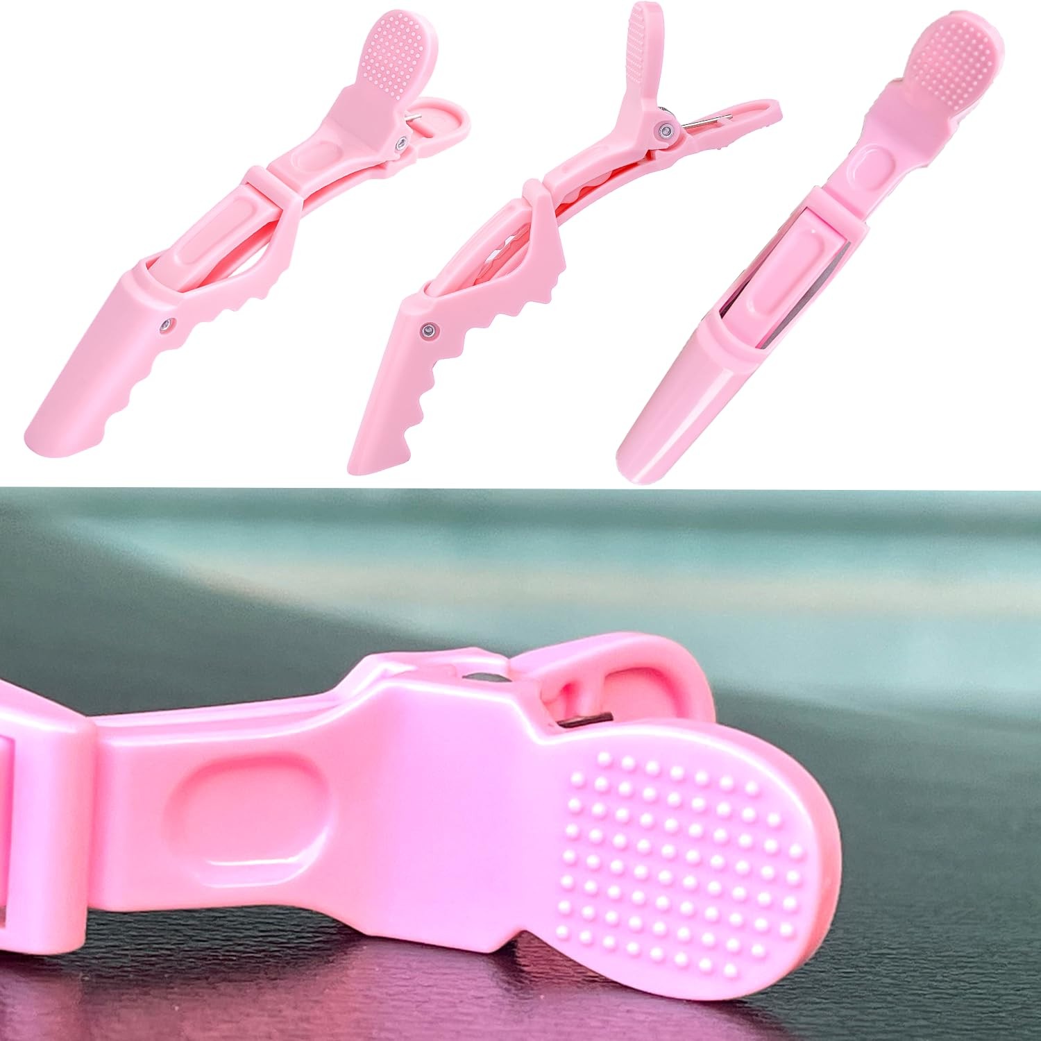 30 Pcs Alligator Hair Clip for Styling 1 Count (Pack of 30), Pink-30pcs