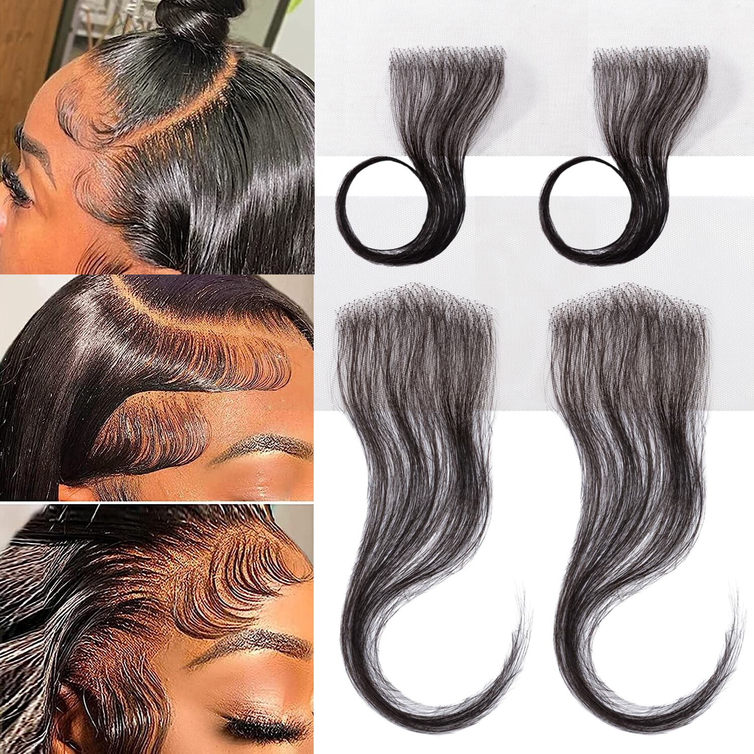 Edges Hair Lace Baby Hair Strips Invisible Hairline 100% Virgin Human Hair Edges