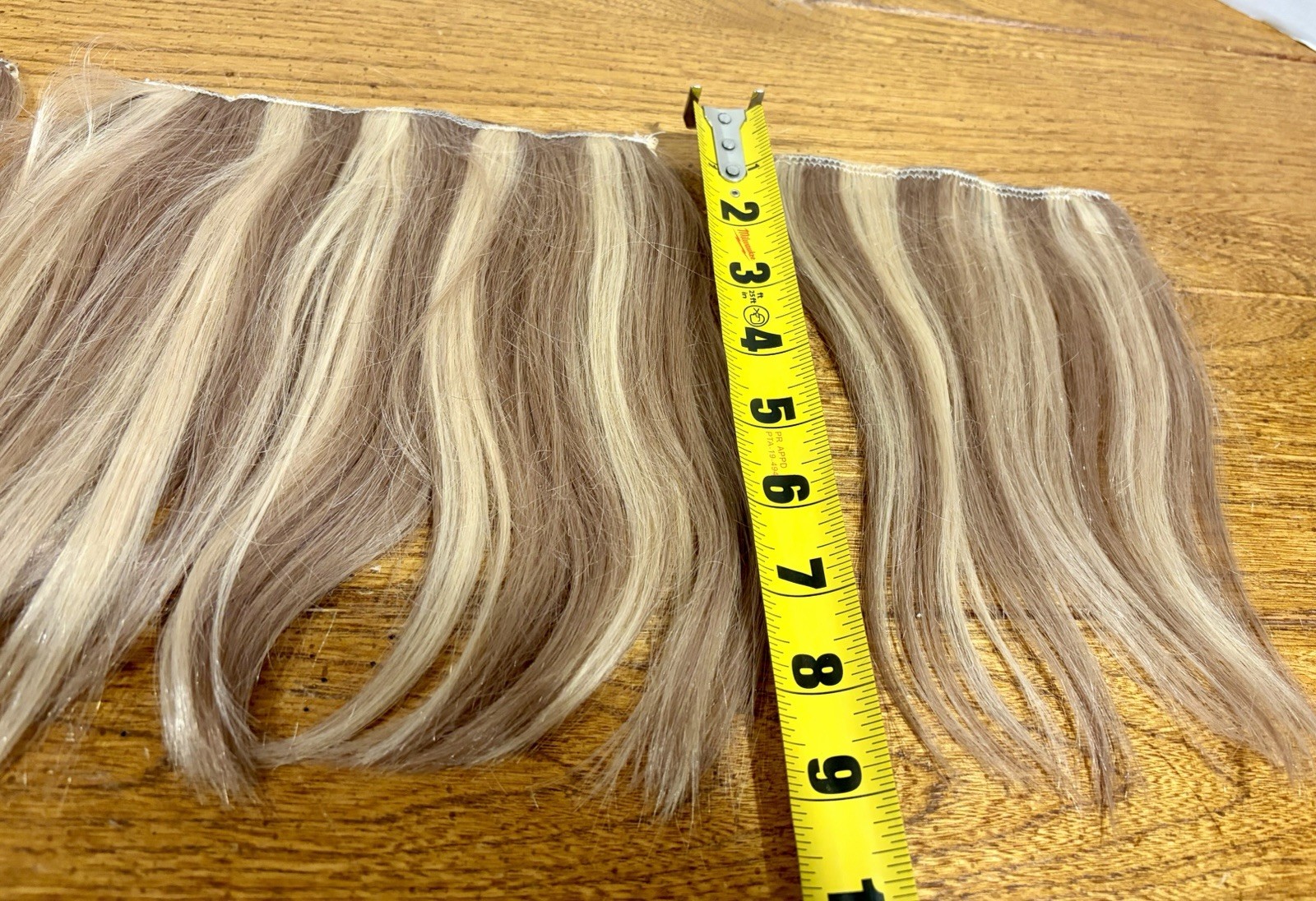 Hidden Crown 9” Clip In Extensions 3 Pieces Real Human Hair, Blonde Brown