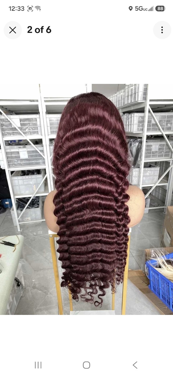 30″ Deep Wave 99j Full Frontal Wig
