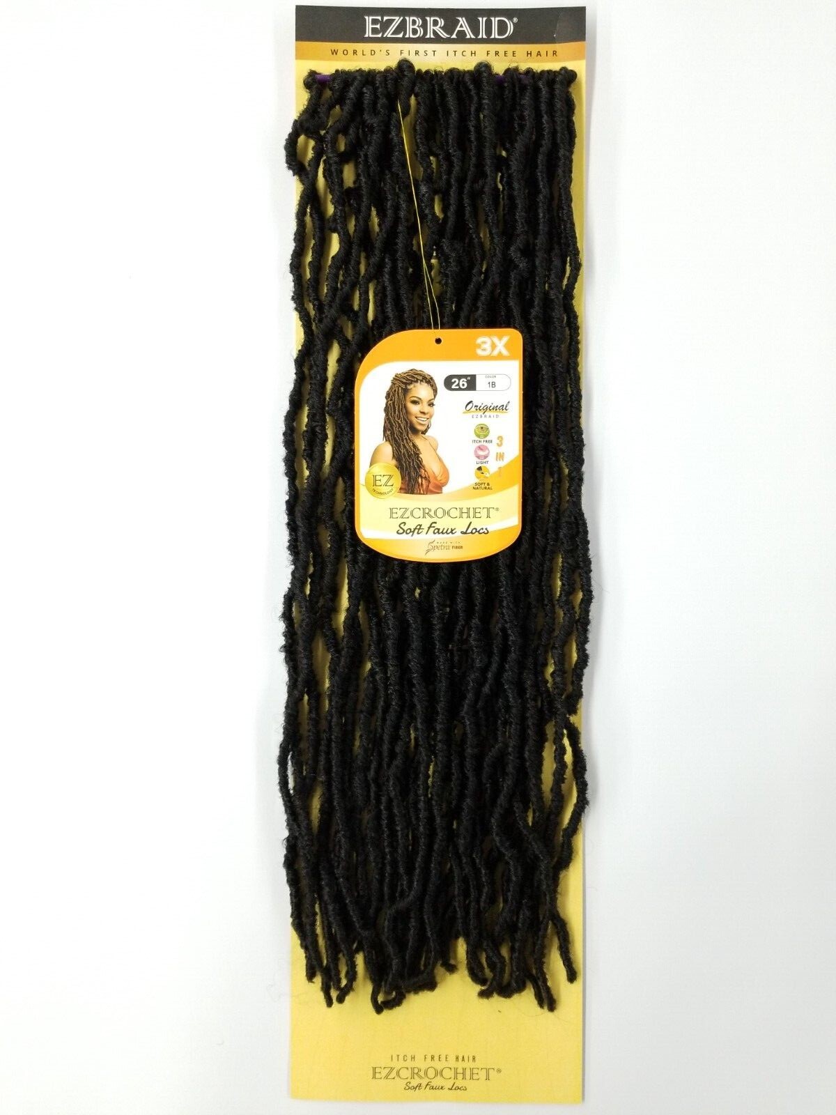 I&I Hair Innocence EZCROCHET 3X Faux Locs Crochet Braiding Hair Spectra 26″