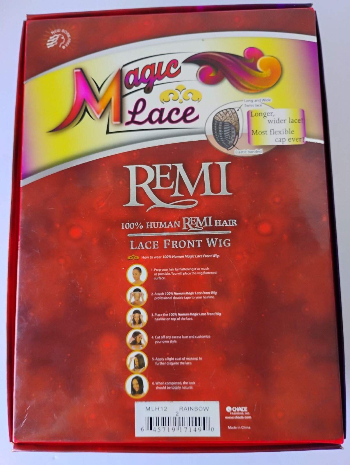 Magic Lace – 100% Human Remi Hair – Lace Front Wig. Style-MLH12