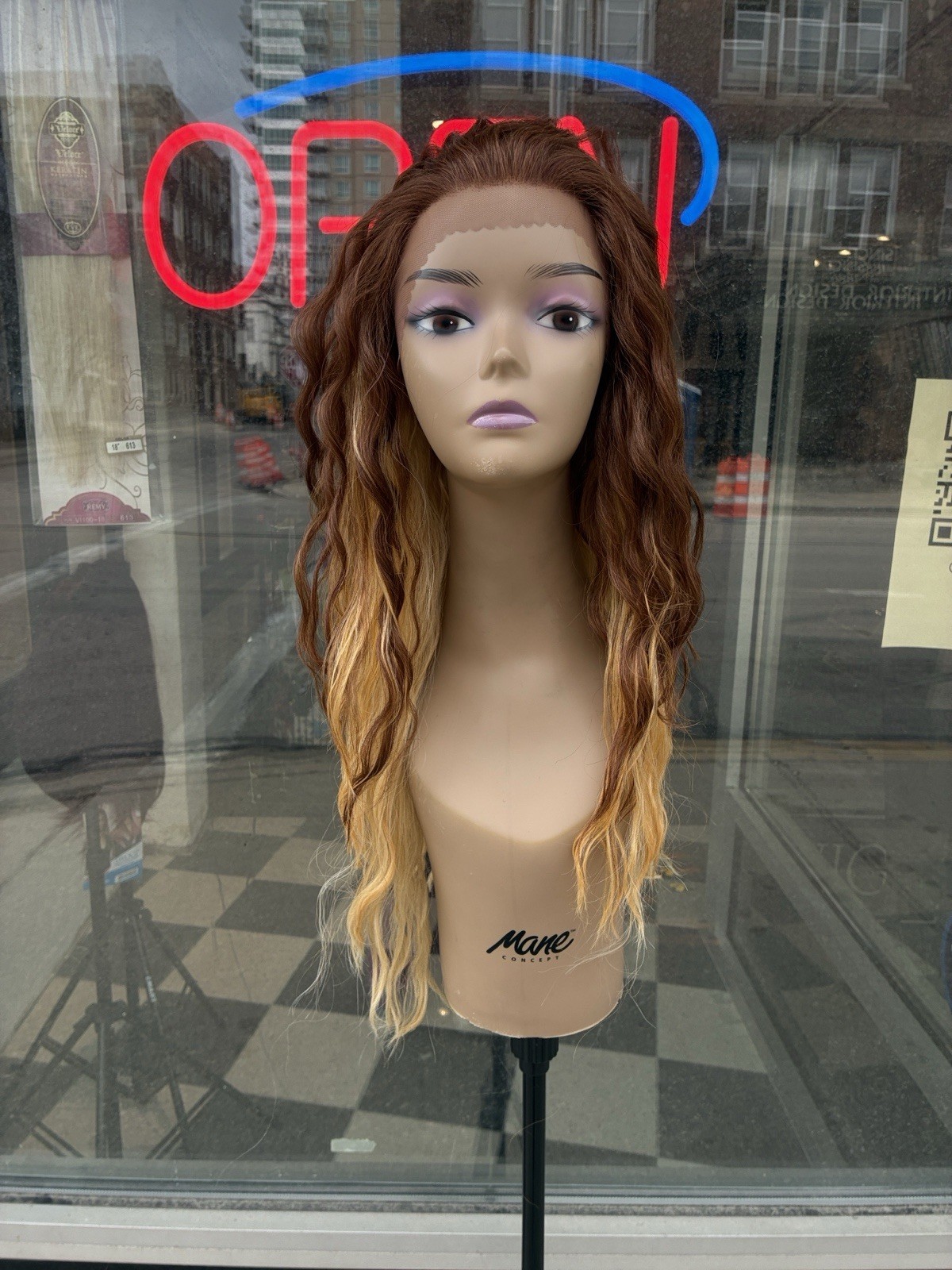 Free Part Swiss Lacefront Ombré Heat Resistant Wig Last One Available