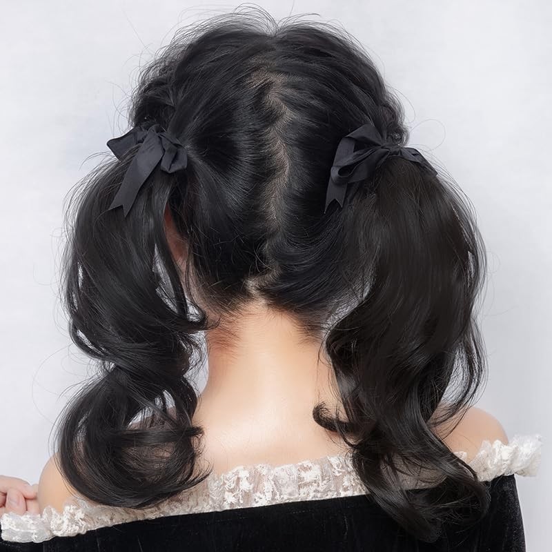2Pcs Short Wavy Ponytail Hairpiece Light No Pressure Synthetic Hair Extension…