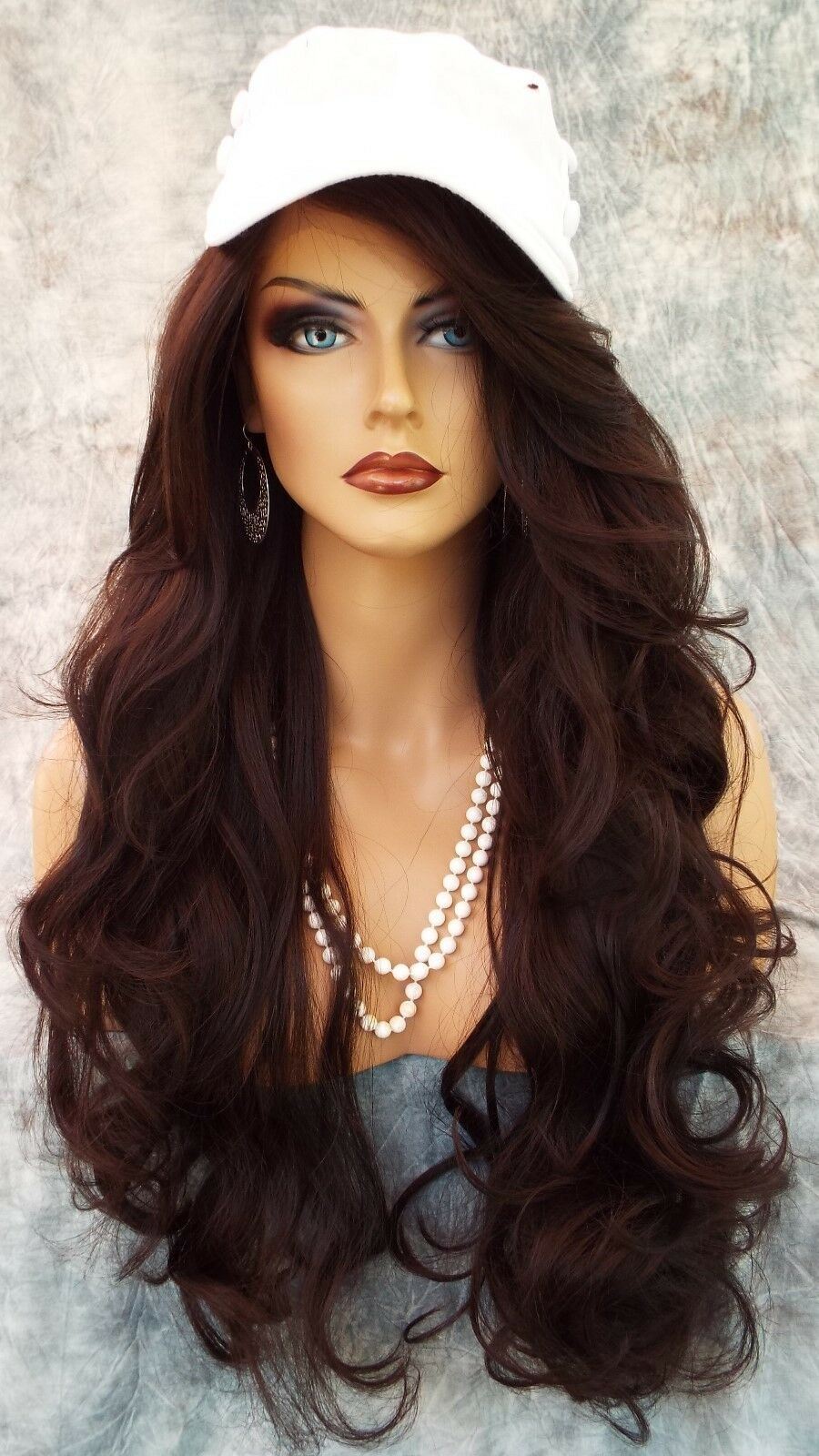 LACE FRONT LACE PIN W/PART CURLY LAYERED #4 GORGEOUS SEXY NEW US SELLER 1003