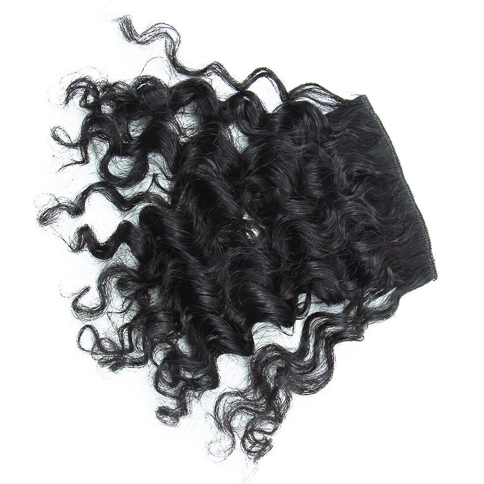 Short Afro Kinky Curly Hair Bangs Clip in 100% Human Hair Front Bangs Afro Bangs