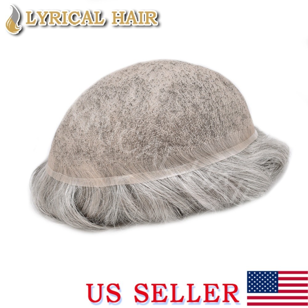 Lyrical Hair Full Lace Mens Toupee Hairpiece Invisible Human Hair System For Men