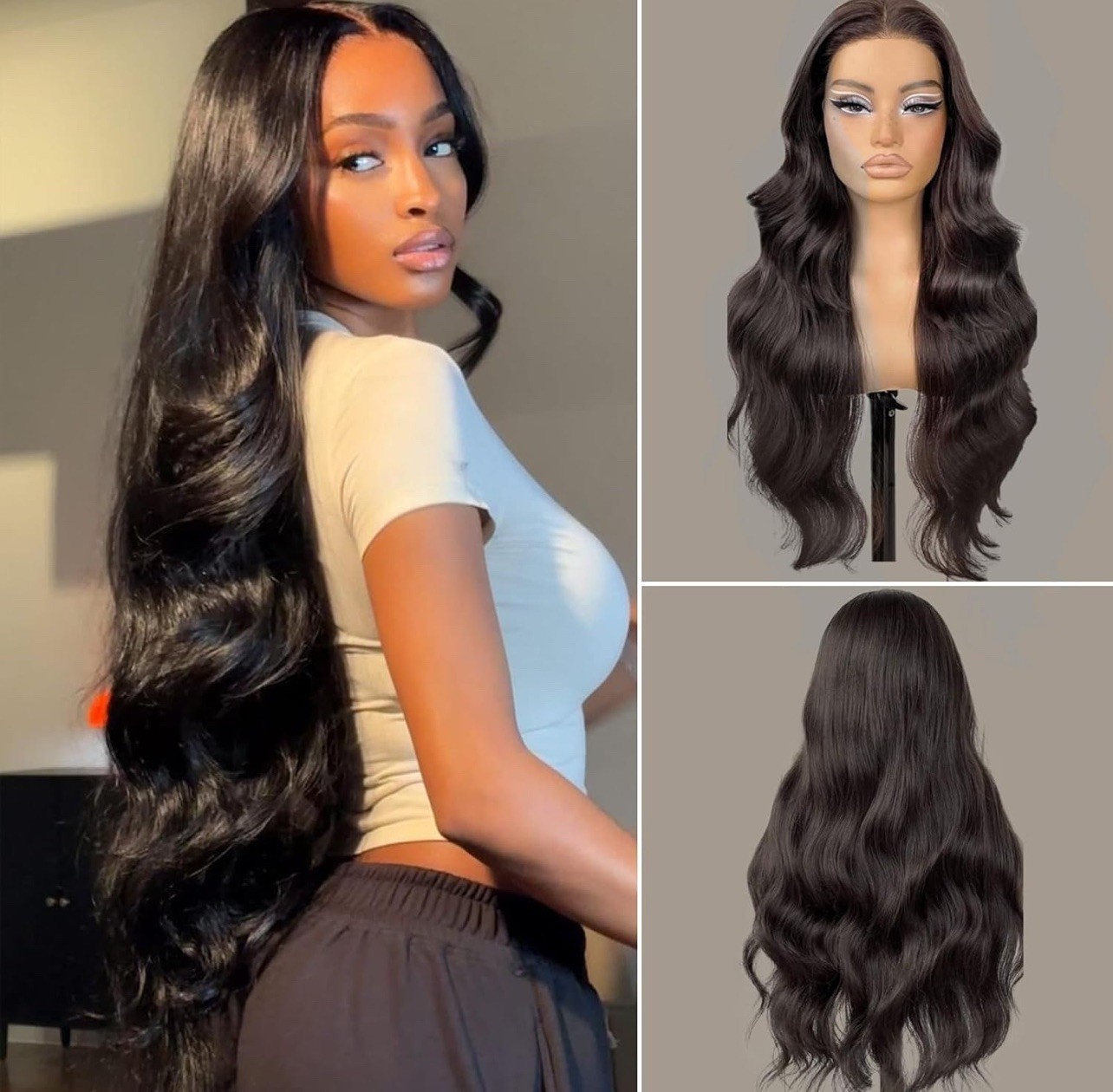 26 in 13×4 HD Full Lace Frontal Wig 220% Density Body Wave Pre Plucked Baby Hair