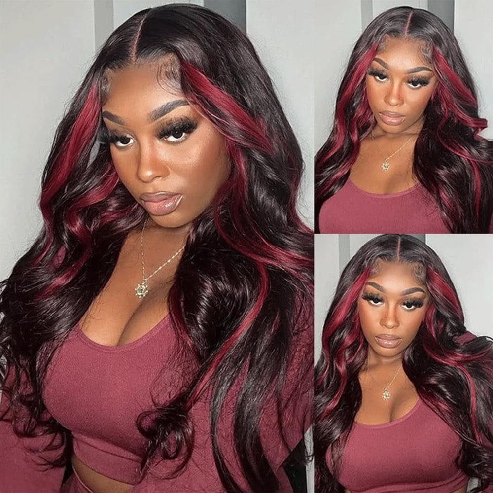 Suhkrpt 20 22 24 Inch P1B99J Bundles Ombre Burgundy Body Wave Human Hair Bundle