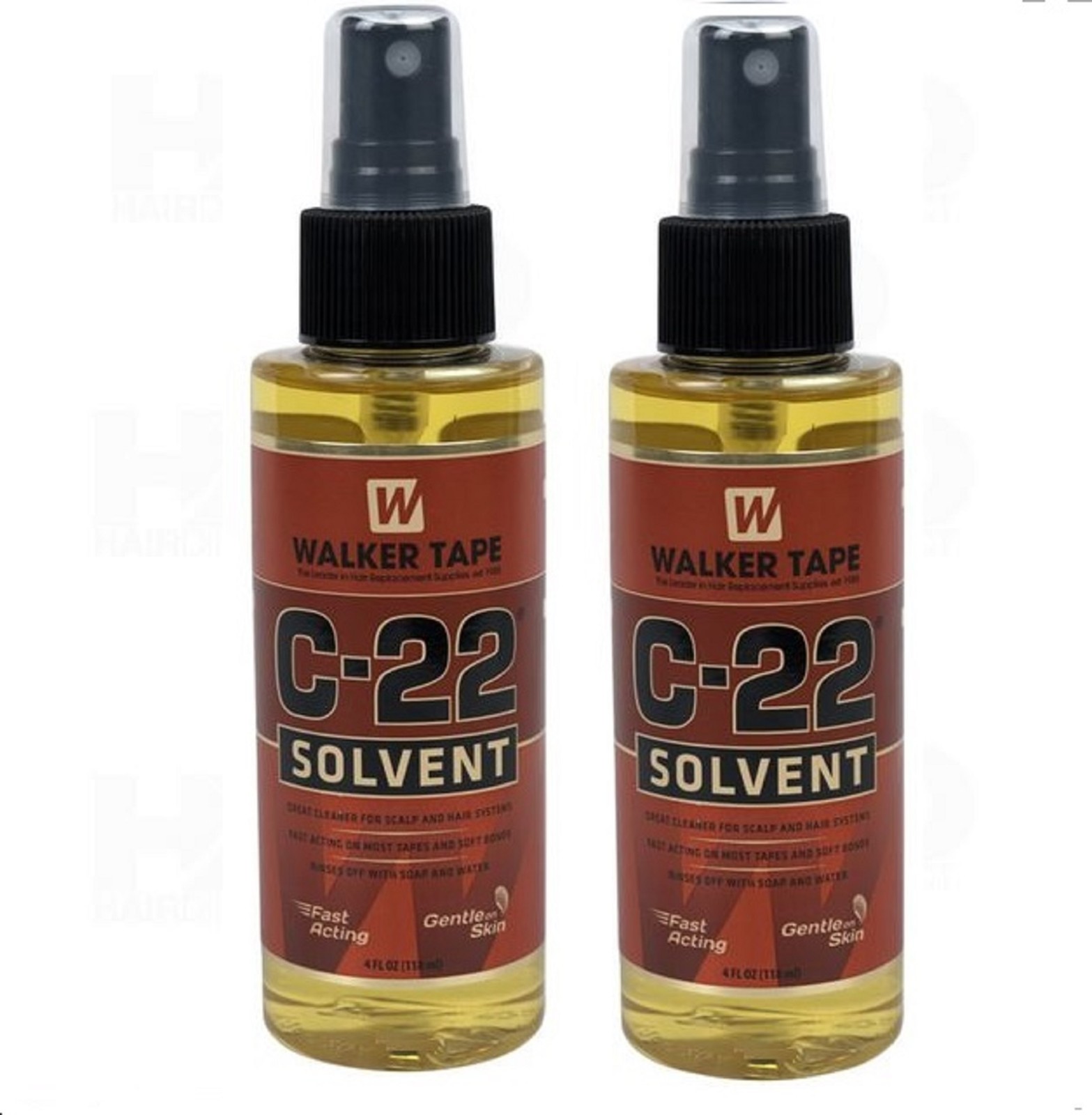 WALKER C-22 4oz.2 Bottles of.Citrus Solvent Remover ~Lace Wig & Toupee.