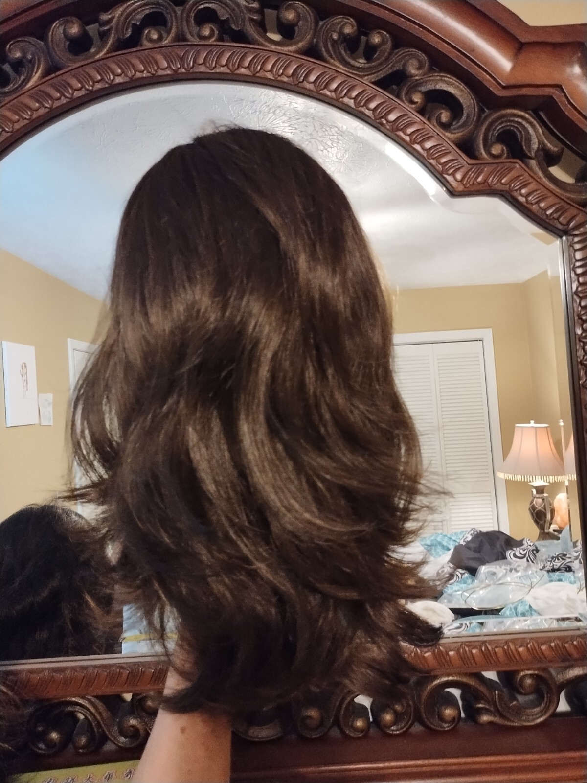 Women’s Brunette High Quality Chest Medium and LOB Synthetic Wigs