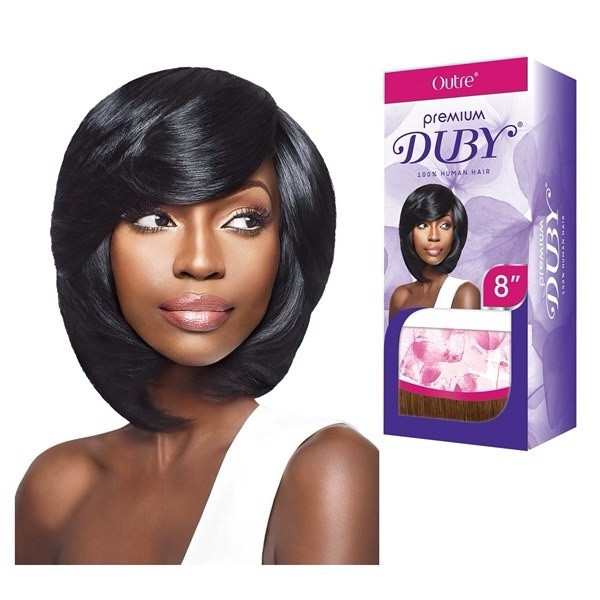Outre Premium Duby 100% Human Hair Weaving Hair 8″ Color TC3027613