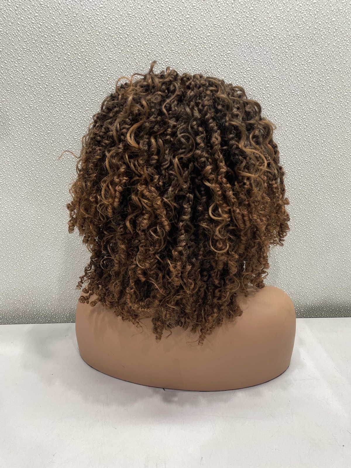 Frodio Veralux Fiber Micro Twist Curly Dreadlock Lace Front Glueless Wig, 12″