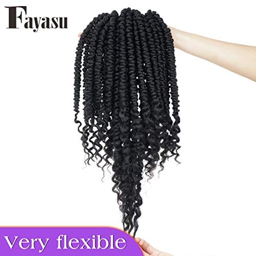 Pre Spring Twist Crochet Hair Senegalese Crochet Braids 12 Inch (Pack of 6) #1B