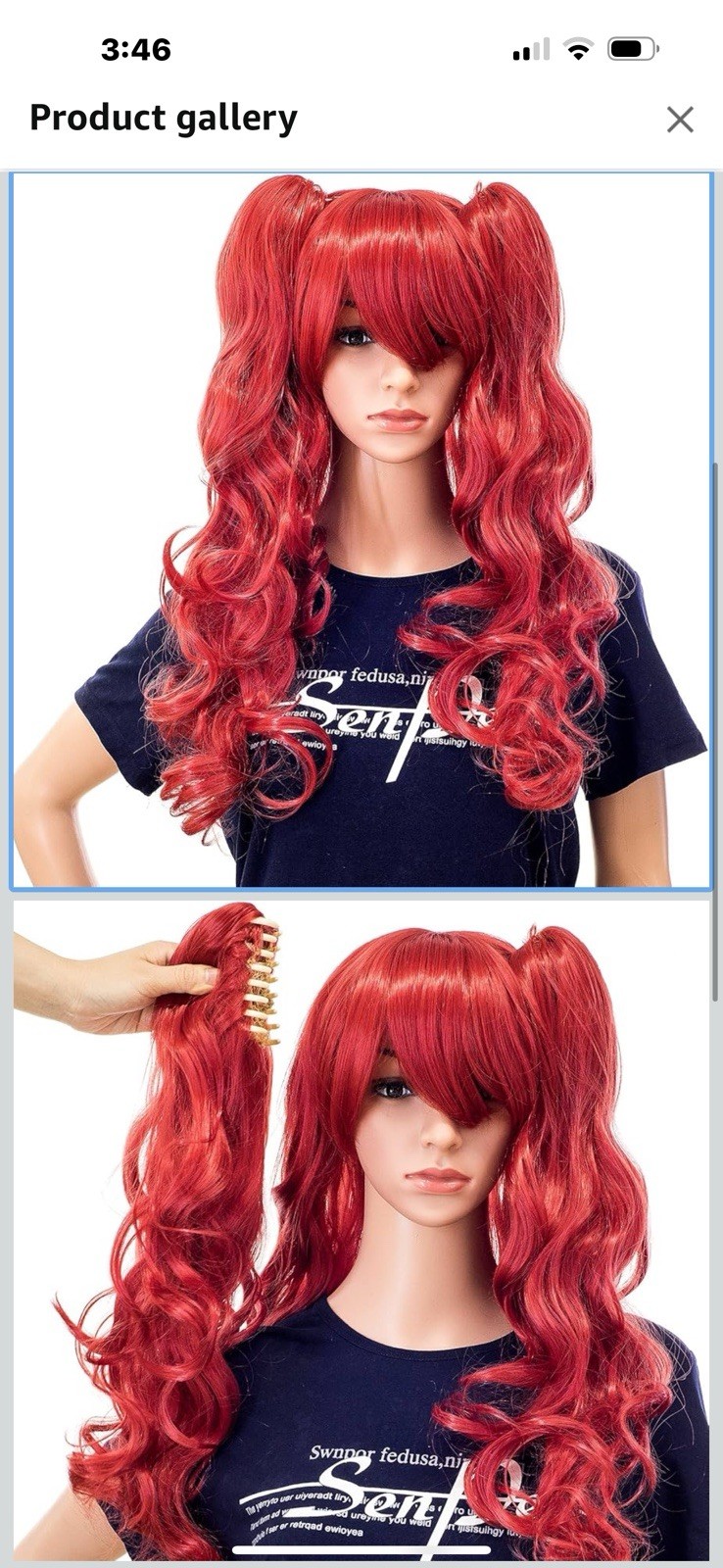 Long Red Wig 8043 Cosplay See Photos