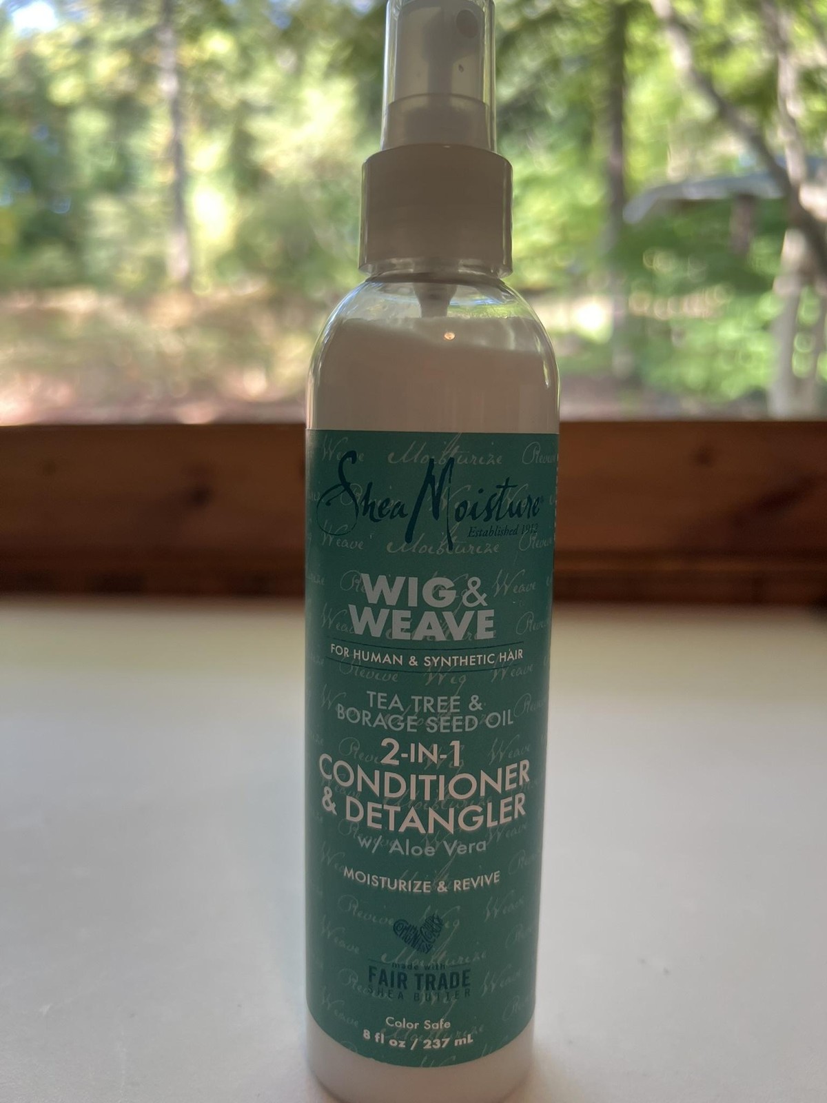 SheaMoisture Wig & Weave 2-in-1 Conditioner & Detangler 8 oz Made USA Tea Tree