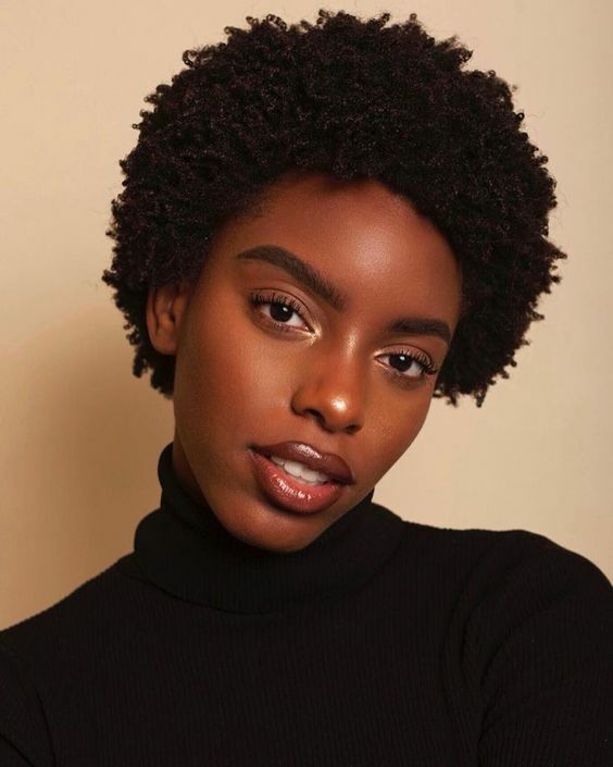 100% Human Hair Short Black Afro Kinky Curly Wigs for Women Soft Natural Hair US
