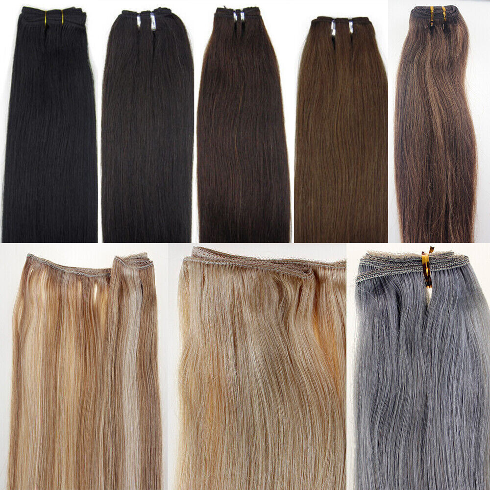 Sew in Weft Hair Extensions Double Weft Hair Extensions Real Human Hair Premium