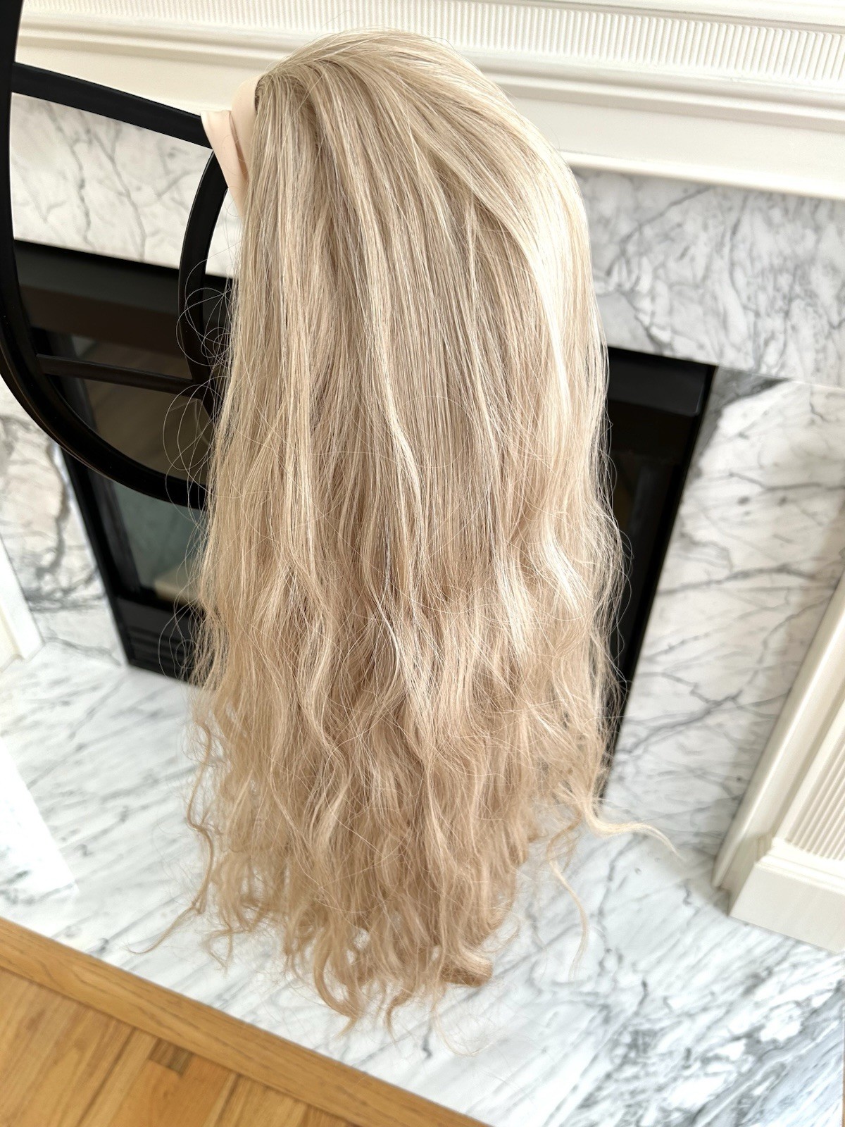 Long Wavy Soft Headband Cap Blonde Synthetic Wig 28” New