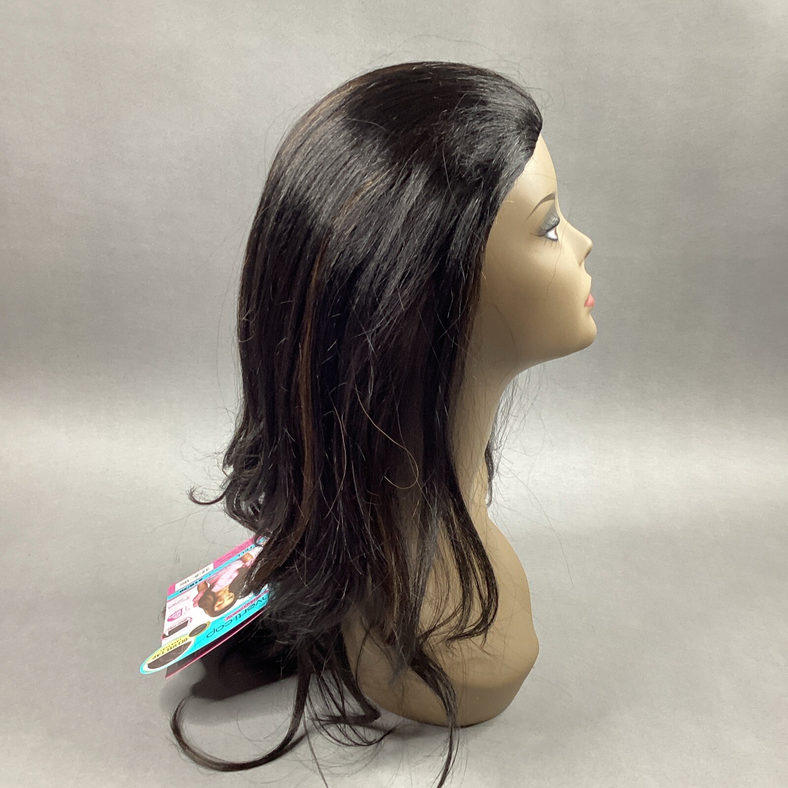 Converti-Cap + Wrap Pony Kiss & Tell #S1B/30 Black Brown Premium Synthetic Wig