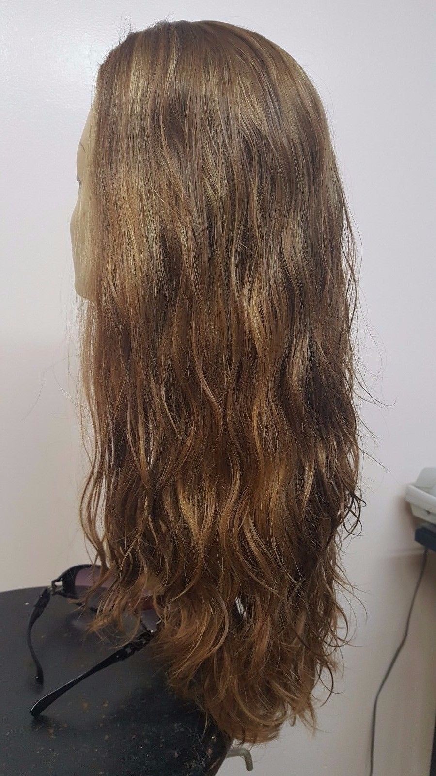 Malky Wig Sheitel 100% European band fall Wig 14-8 22″ wavy