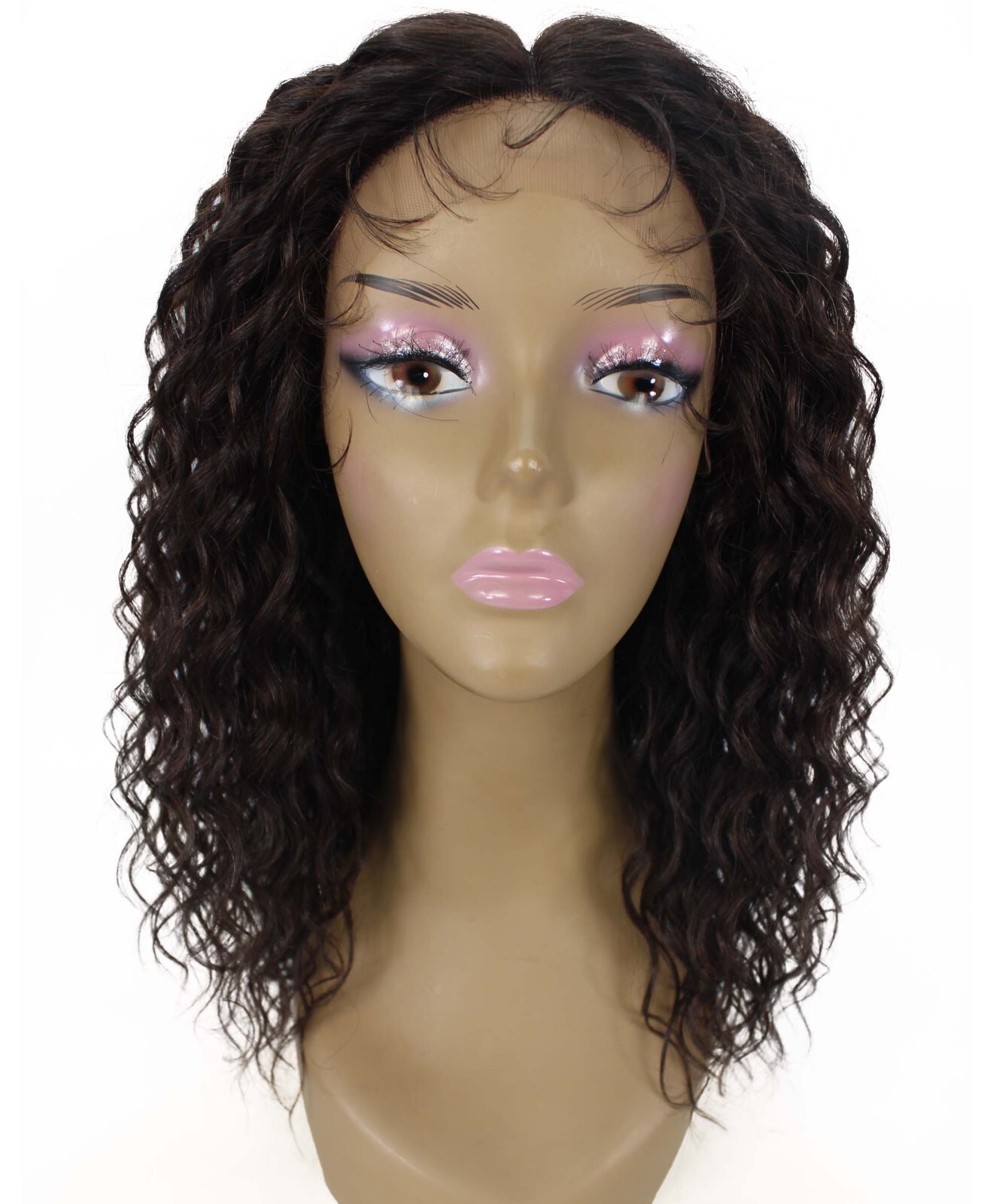 LUXLUXE Sakina Wavy Layered 18 in Long T Part Lace Front Wig, BLH-0003