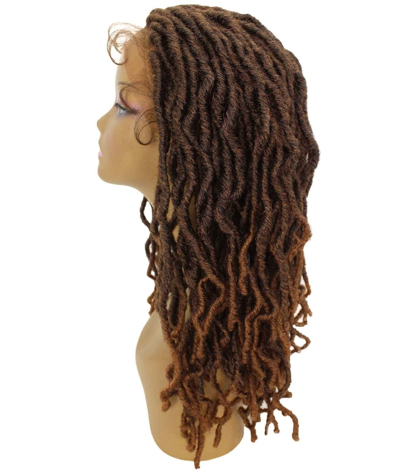 LUXLUXE Dara Curly Dara 22 in Long Dara 4X4 Hand Tied Lace Braid Braided Wig,