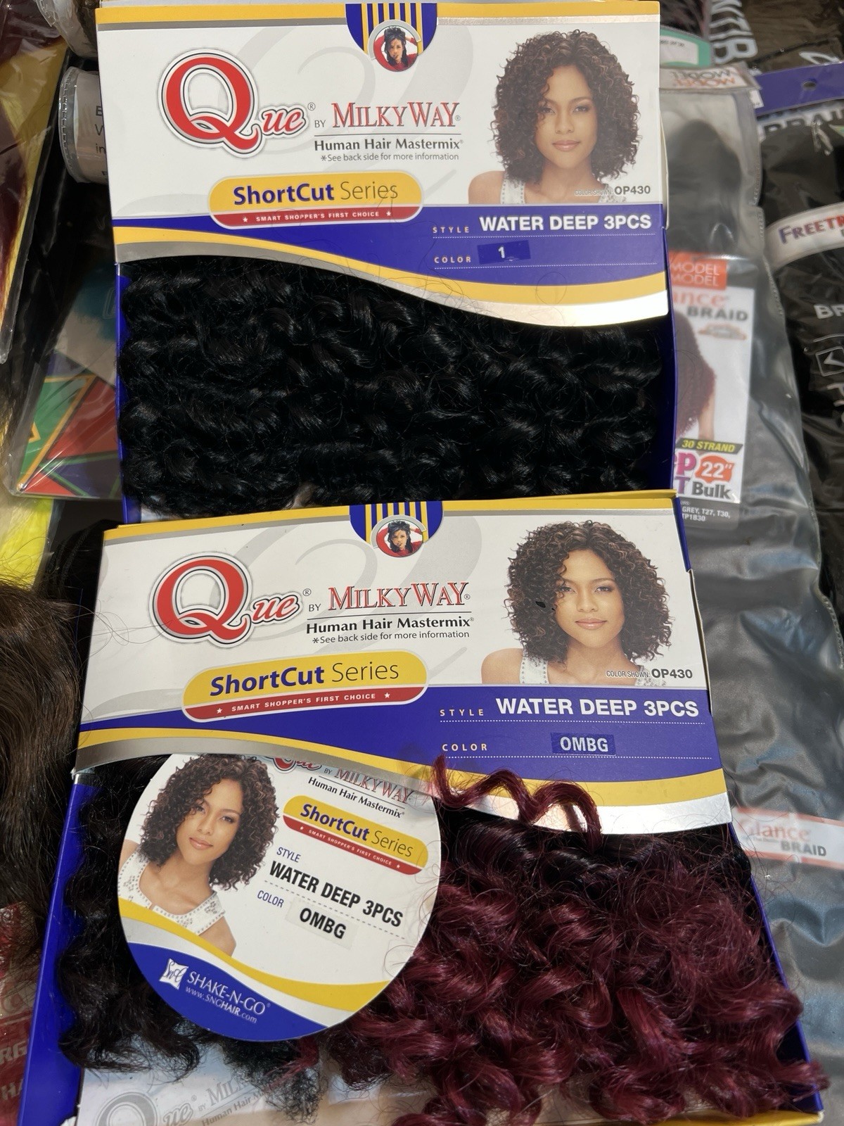 Huge Hair Extensions Lot 40+ Pcs Mixed Virgin Human Hair Crochet Braids Outre