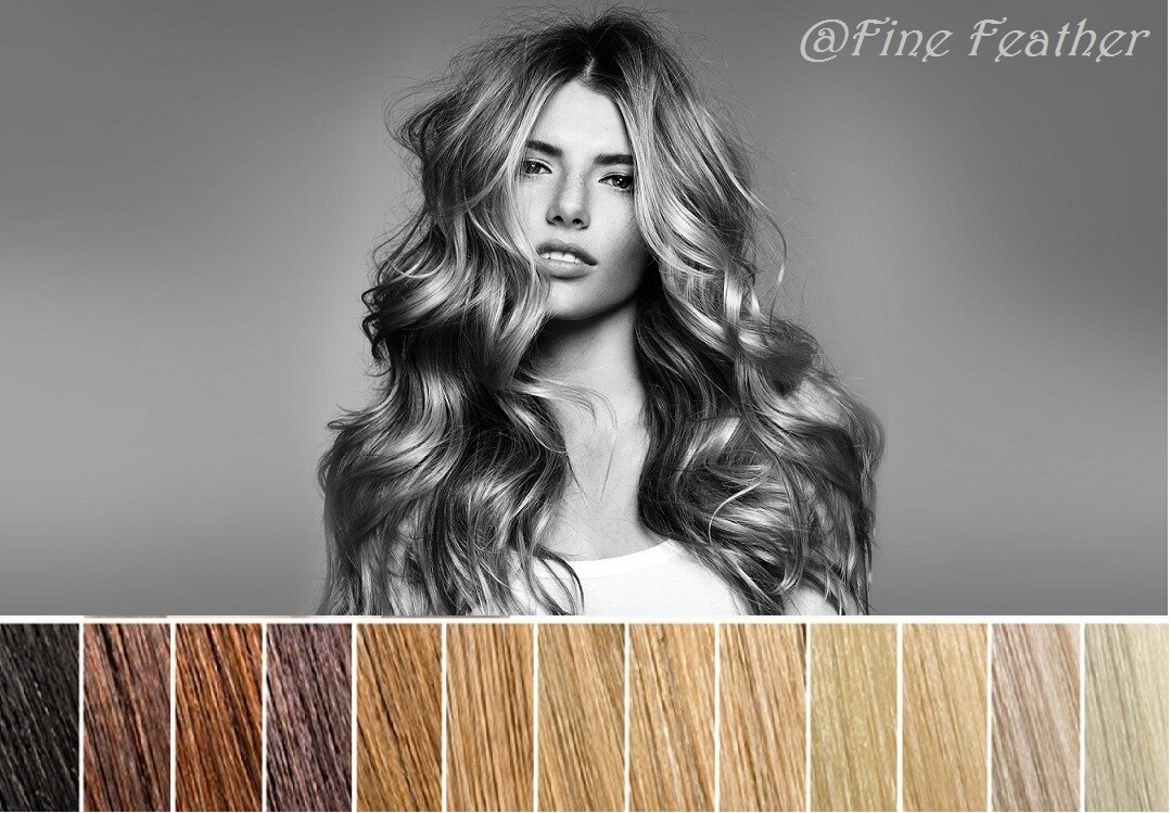 26″ Indian 100% Remy Human Tape Weft 6A Hair Extensions Black/Brown/Blonde 20pcs