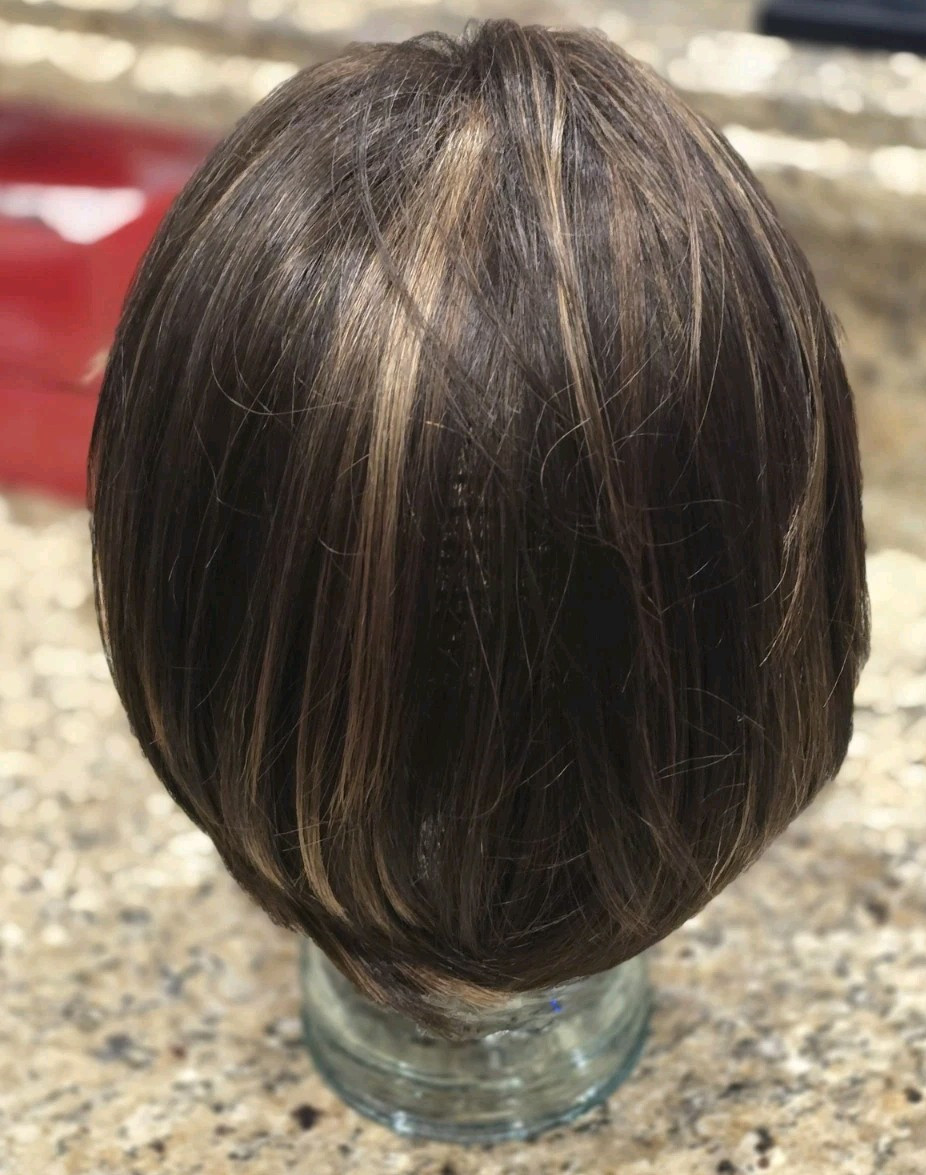 Rene of Paris Audrey Wig Ginger Brown Marble See Photos