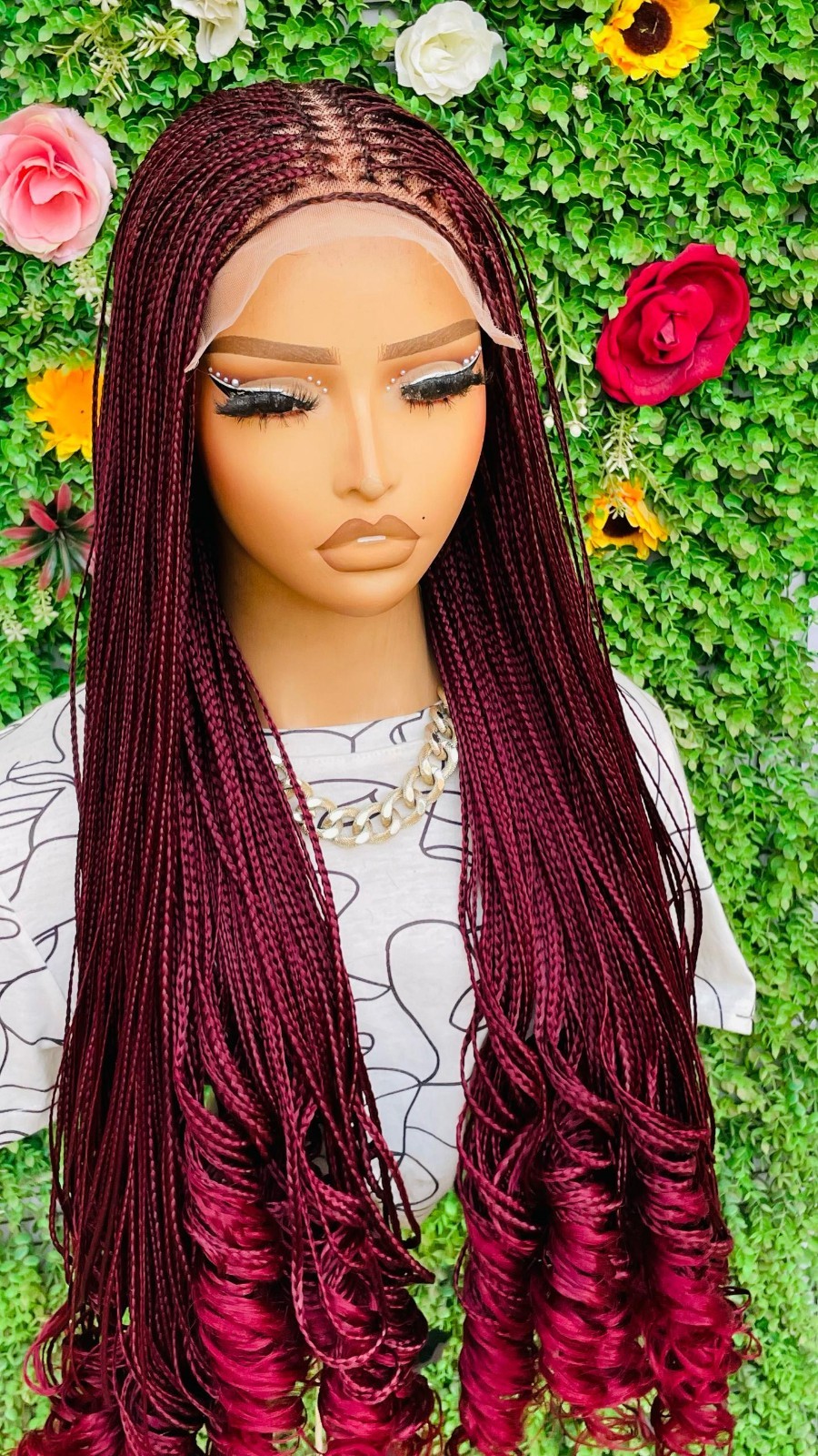 MICRO KNOTLESS FRENCH CURLS ON 7X7 LACE CLOSURE 30″