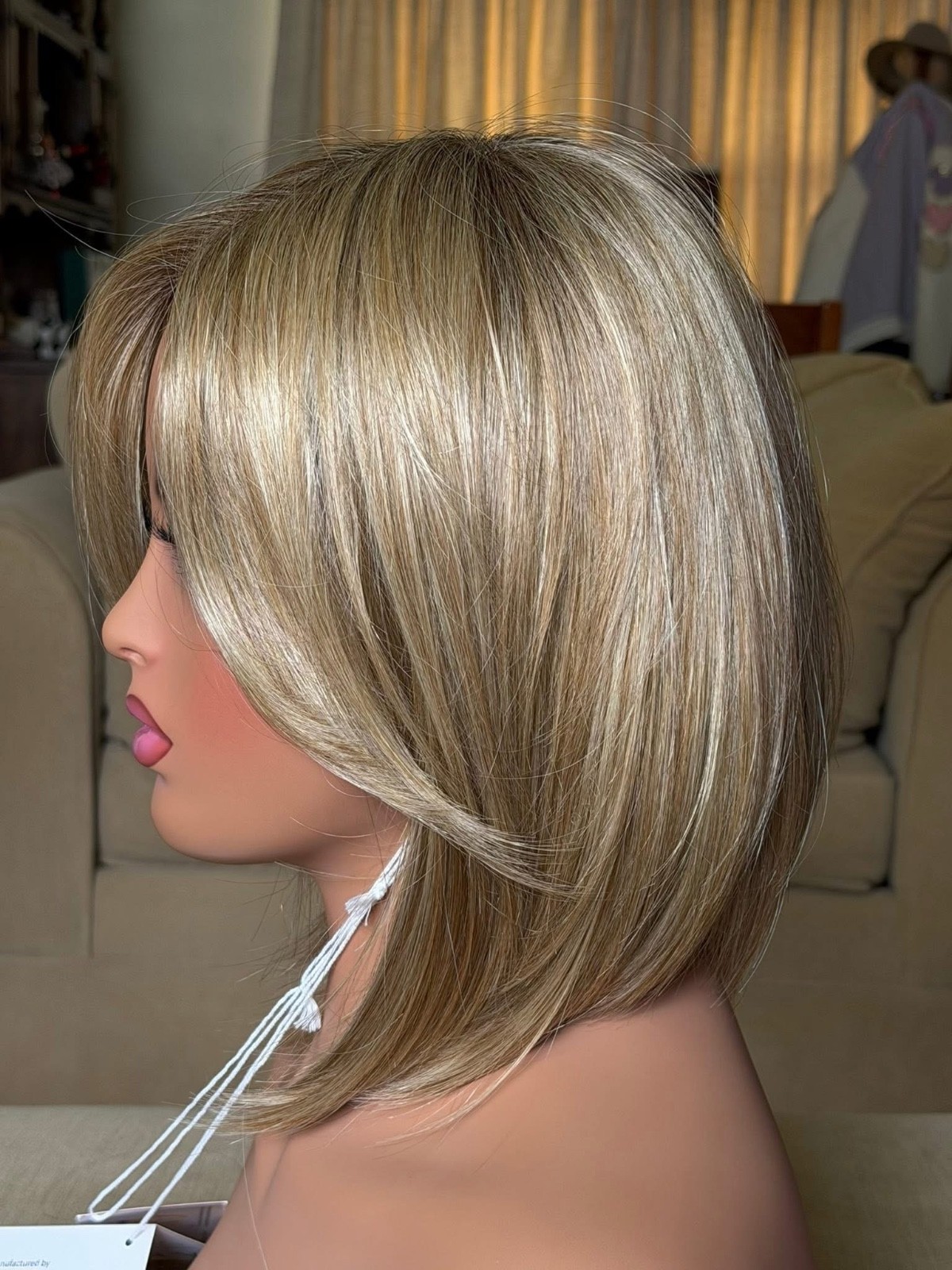 FINDLEY Wig by AMORE Creamy Toffee R Double Mono Top, Lace Front Rene of Paris