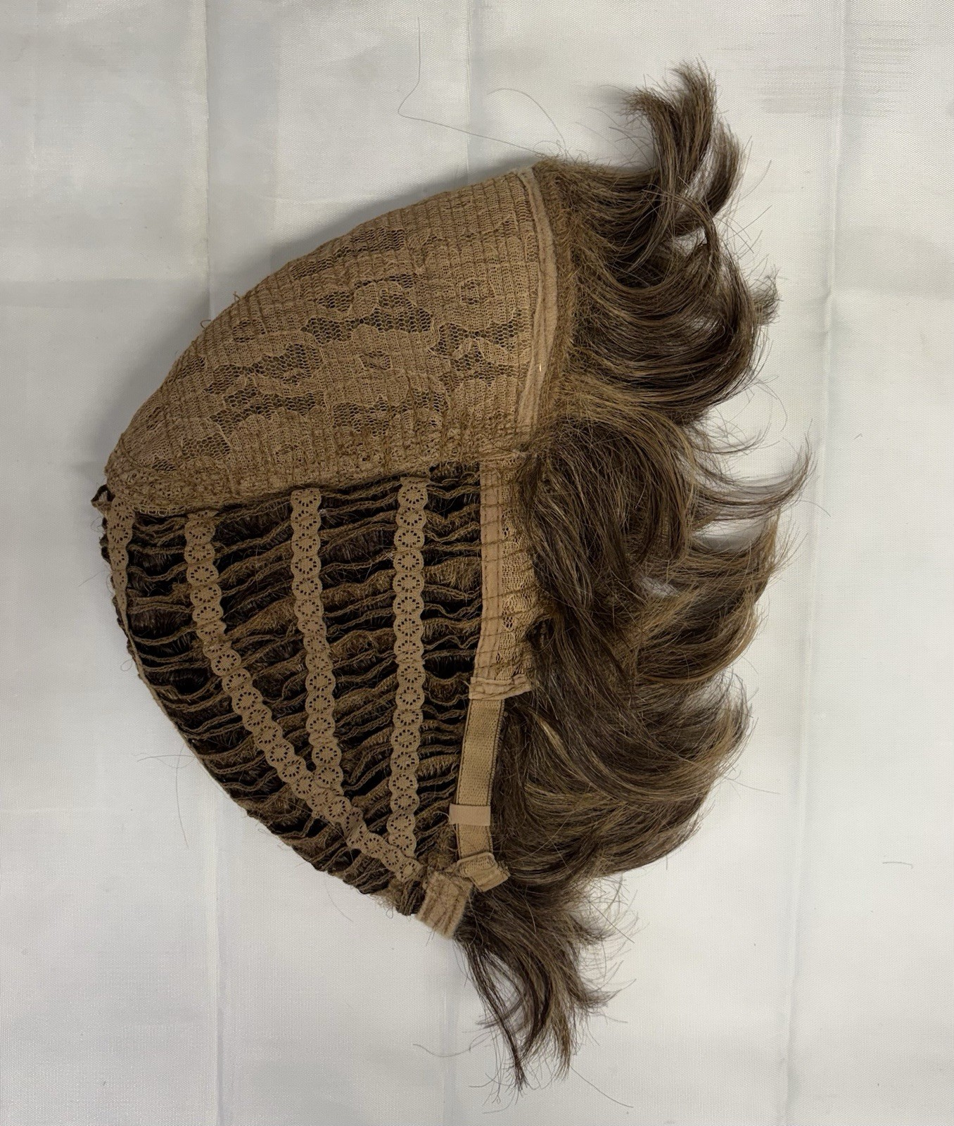 Noriko by Aderans MASON Synthetic Wig Marble Brown Short Shag Capless Excellent