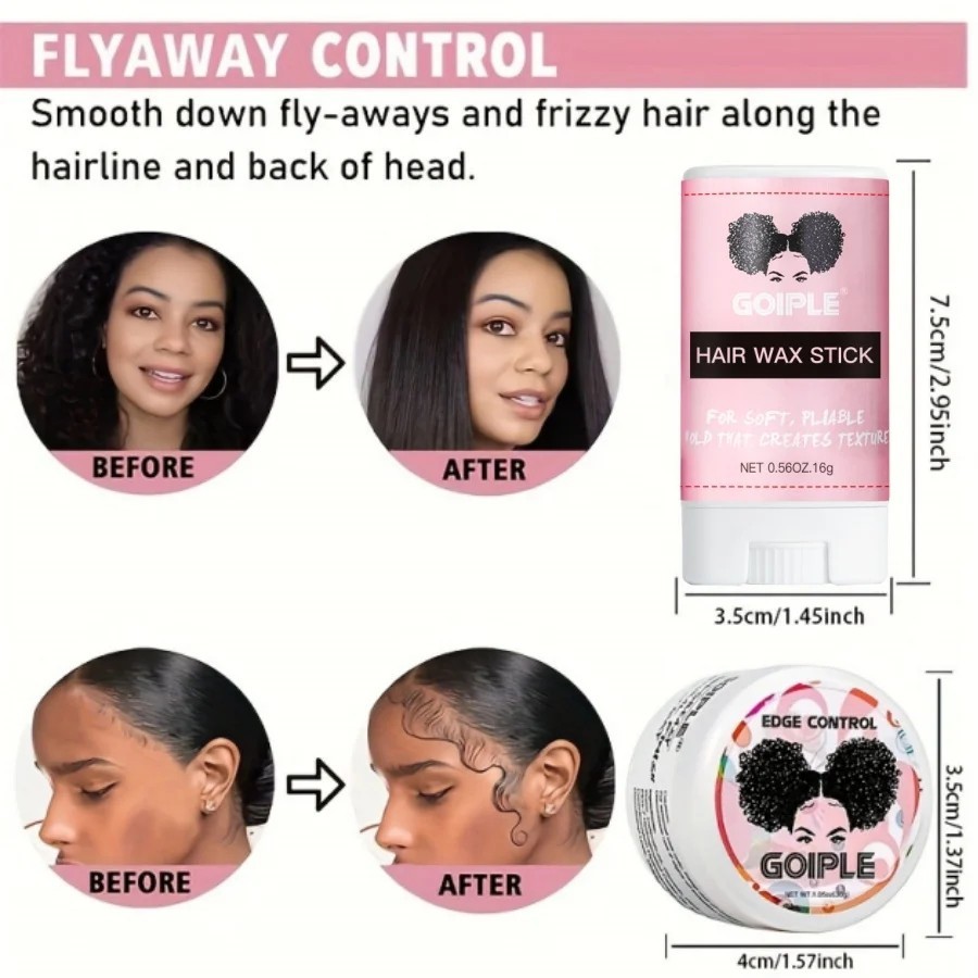 GOIPLE Wig Styling Kit Bonding Glue Wax Stick Edge Control Gel Long Lasting