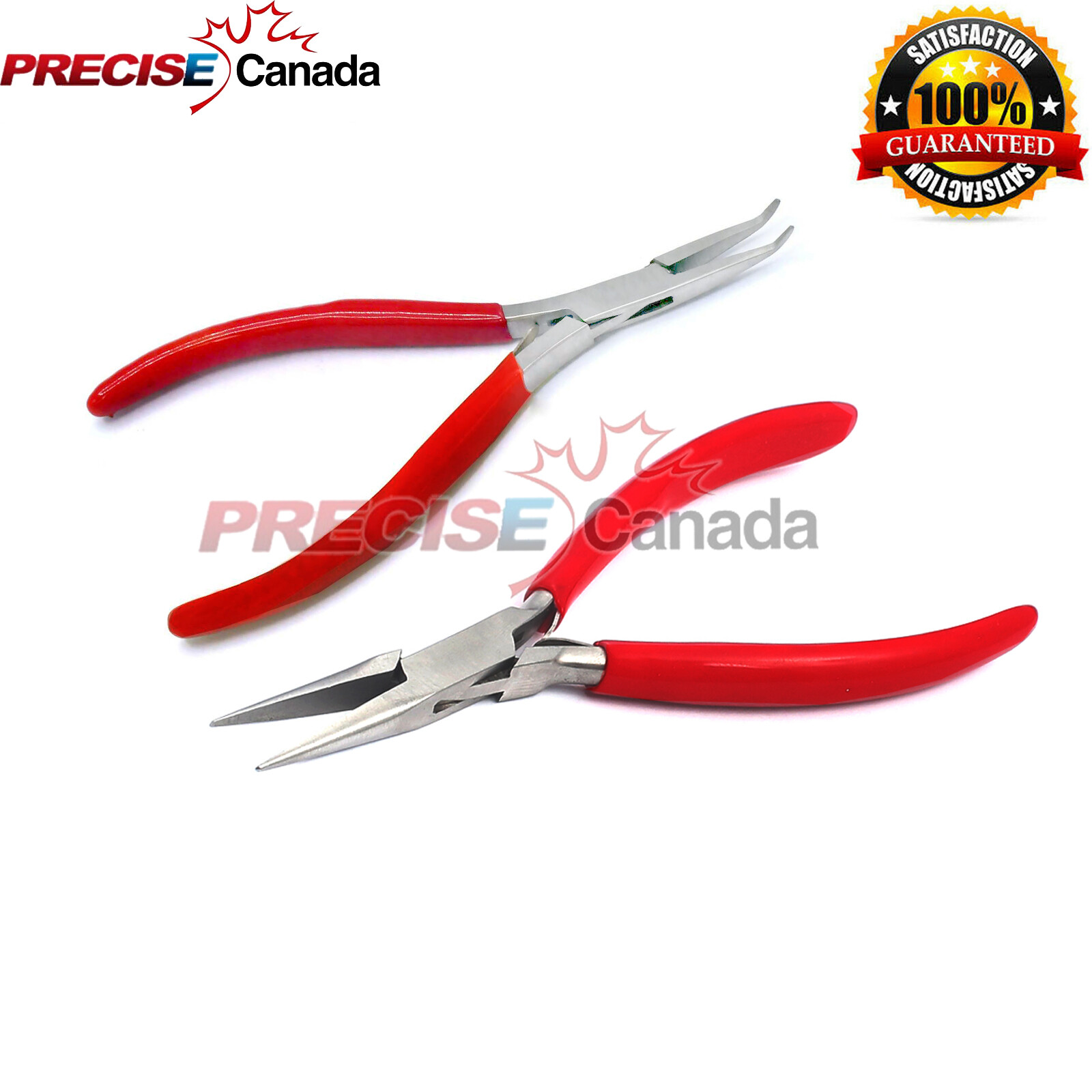 Micro Rings Hair Extensions Pliers Tool Straight and Curved Nose Plier