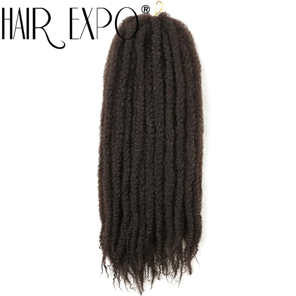18 Inch Ombre Marley Hair Synthetic Braiding Hair for Afro Kinky Twist Braiding