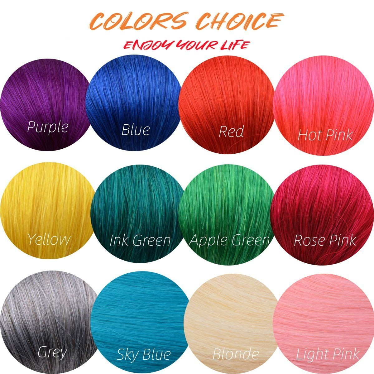 Colored Hair Rainbow I Tip Human Hair Extension With FREE Micro Beads and Hook