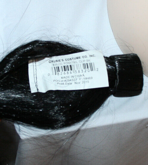 24″ Fashion 38320 Pony Tail Clip Wrap Extension black straight woman girl hair