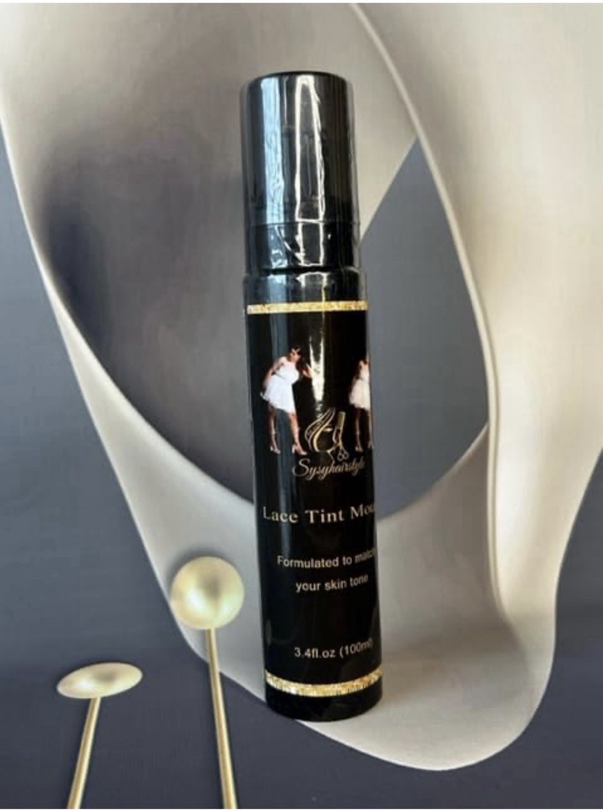 Lace Tint Mousse Waterproof, Medium Brown, 3.4 fl oz (100 mL)