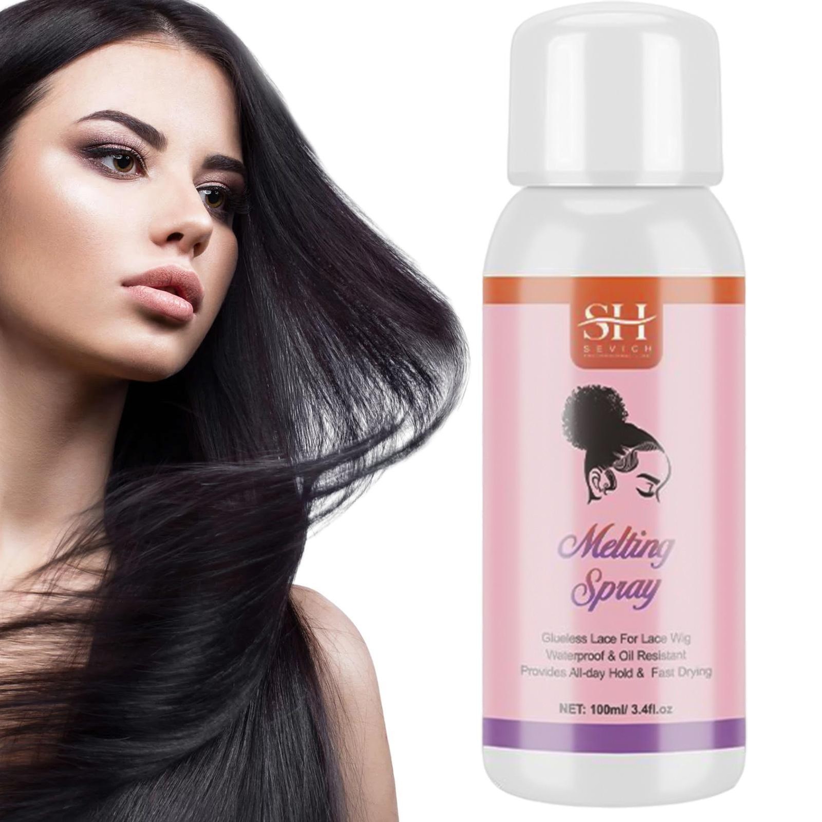 Lace Melting Spray Fast Drying Lace Wig Adhesive Remover Spray Invisible 100ml